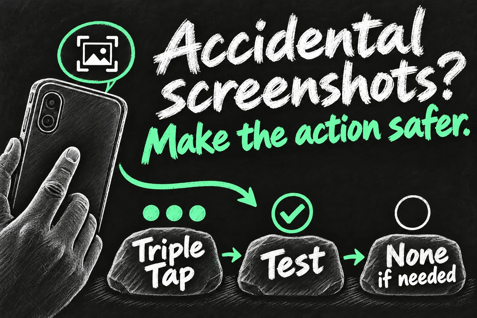 Turn off Back Tap or try Triple Tap when accidental screenshots interrupt your day