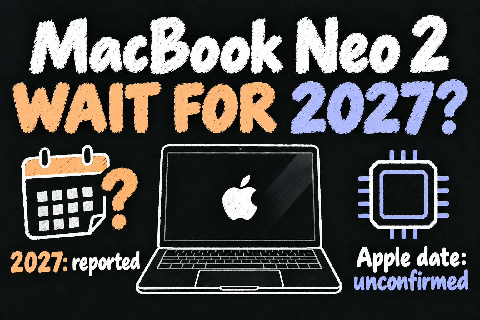 AI-generated MacBook Neo 2 release date concept: 2027 is reported, while Apple has not confirmed a launch date.
