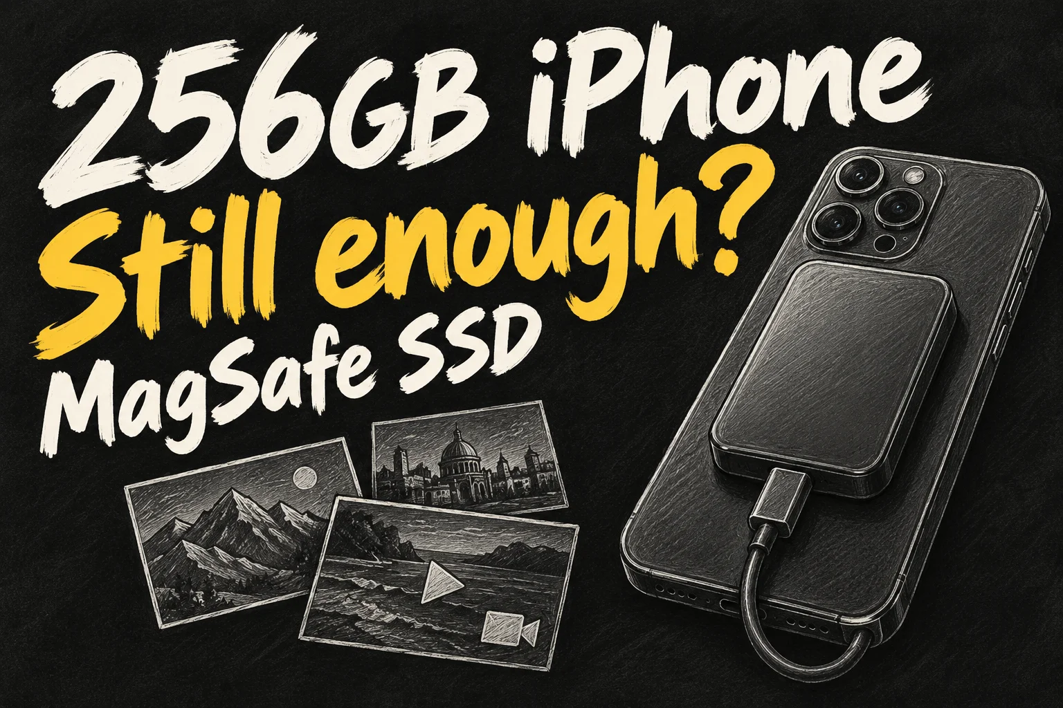 MagSafe SSD for iPhone as a way to keep using 256GB by archiving photos and videos